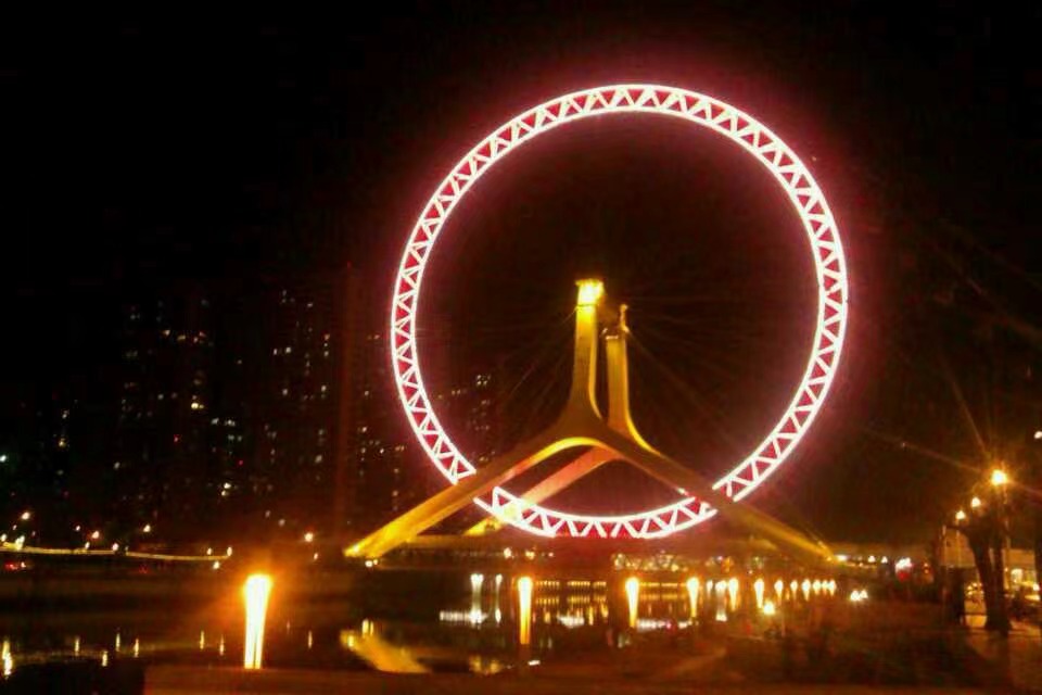 skywheels on Tianjin Bridge